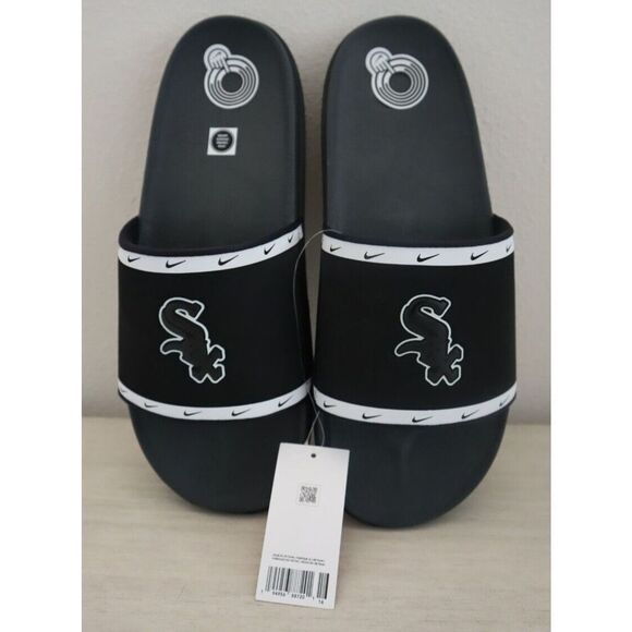 Nike Offcourt DH7000-001 Men's Sz 14 Black/White MLB Chicago White Sox Slides - Picture 1 of 8